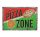 Vintage Dekor Fémtábla, dombornyomott, 'PIZZA ZONE' felirat, retro hangulatú kialakítás, 30x20cm