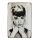 Vintage Dekor Fémtábla, Audrey Hepburn dombornyomott fényképe, retro hangulatú kialakítás, 20x30cm