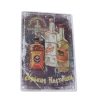 Vintage Dekor Fémtábla, dombornyomott tömény italok, retro hangulatú kialakítás, 20x30cm