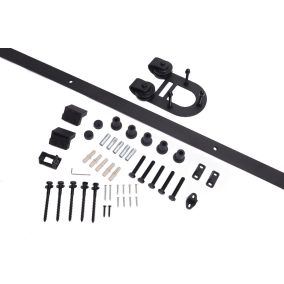   U-alakú Dupla Görgős Beltéri lengőajtó görgő szett (pajtaajtó)