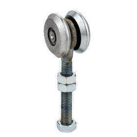   Függő ajtó görgőtest, 2db Ø44mm-es görgővel, felcsavarható, M12-es külső menettel