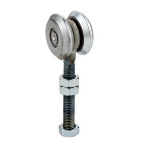   Függő ajtó görgőtest, 2db Ø55mm-es görgővel, felcsavarható, M20-as külső menettel