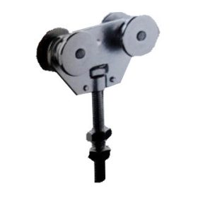   Függő ajtó görgőtest, 4db Ø47mm-es görgővel, felcsavarható, M15-ös külső menettel