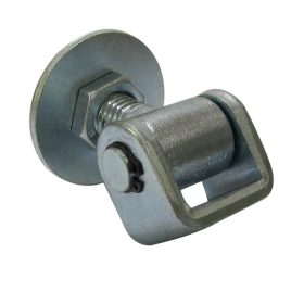   Állítható Kengyeles Zsanér Kör Lappal, M24-es menetű forgáspont, állítható szár hossza 49-77mm, konzol méret Ø65mm