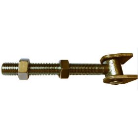   Zsanér M16-os Menettel, 2 lapos, hegeszthető forgáspont, 2db M16-os anya, 171mm hosszú