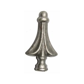   Gépi Megmunkálású Préselt Csúszdísz, Ø16-18mm köracél kerítésre, 125mm magas