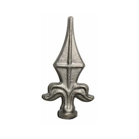   Gépi Megmunkálású Préselt Csúszdísz, Ø20mm köracél kerítésre, 135mm magas