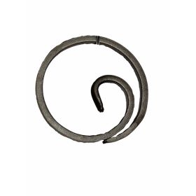    Gépi megmunkálású Karika, kovácsoltvas alkatrész/kerítés-/ablakrácselem, Ø10cm (12x6mm)