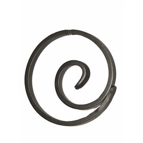   Gépi megmunkálású Karika, kovácsoltvas alkatrész/kerítés-/ablakrácselem, Ø12cm (12x6mm)