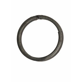   Gépi megmunkálású Karika, kovácsoltvas alkatrész/kerítés-/ablakrácselem, Ø8cm (12x6mm)