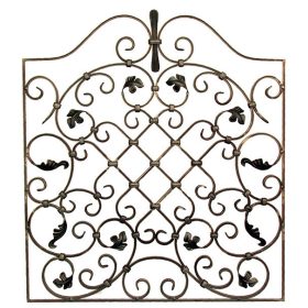   Kovácsoltvas Díszítőelem, klasszicista kerítés-/ablakrácsdísz, nagyméretű, 900x800mm