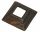 Rozetta tartó Kovácsoltvas lemezkupak, Szögletes talpú, 20x20mm oszloptakaró, zárt szelvények takarásához