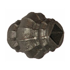   Precíziós Öntöttvas Pálcadísz, 14x14mm-es négyzetacél kerítésre, 55mm magas, közbenső dísz