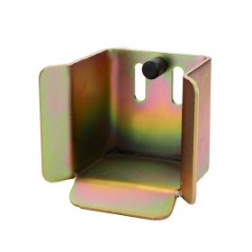   Úszókapu Gumis Ütköző, felcsavarozható oszlopra, sík felületre, 90mm széles ajtó-/kapu szelvényhez, horganyzott acél, réz bevonat