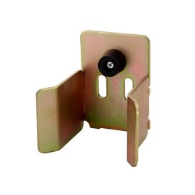   Úszókapu Gumis Ütköző, felcsavarozható oszlopra, sík felületre, 80mm széles ajtó-/kapu szelvényhez, horganyzott acél, réz bevonat