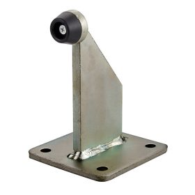   Oldalsó Gumis Ütköző, felcsavarozható, 100x100mm-es alaplap/talp, 140mm magas, horganyzott acél