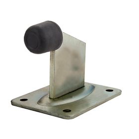   Oldalsó Gumis Ütköző, felcsavarozható, 100x80mm-es alaplap/talp, 95mm magas, horganyzott acél