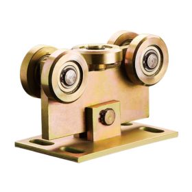   Úszókapu Görgősor Alaplappal, alaplapi rögzítés, 5db görgő, 70x70mm kapusínhez