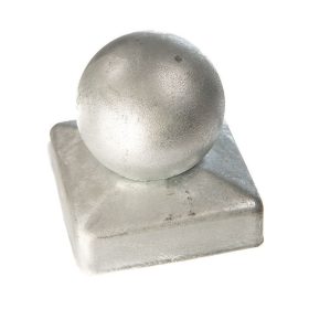   Kovácsoltvas Díszgömb, Ø40mm átmérőjű gömb, oszlopzáró lemezkupak, végzáró/oszlopsapka, 40x40mm, zárt szelvény, oszlopelem takarásához